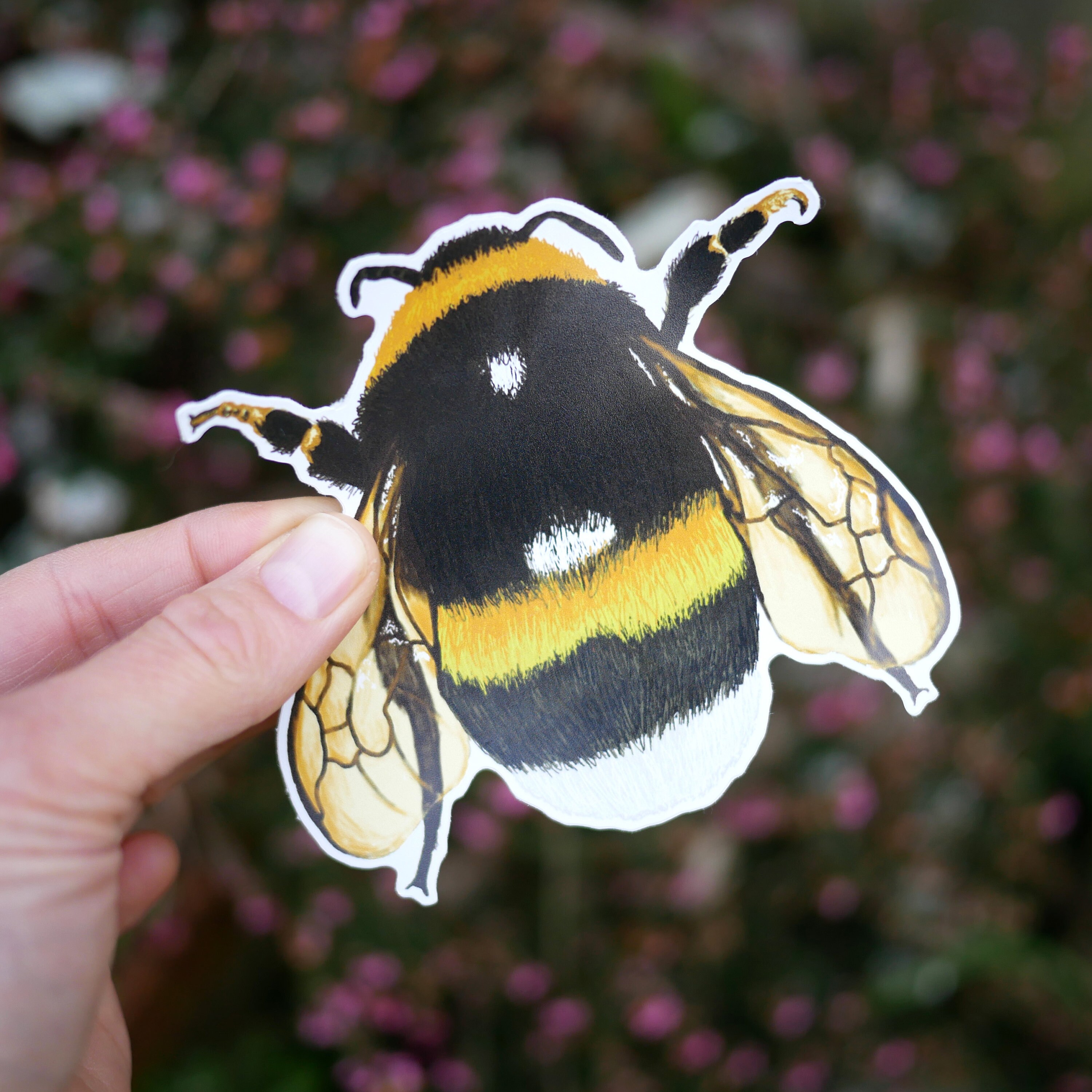 Wildebees Sticker Bumblebee Vinyl Sticker - Waterproof Animal Wildlife Inspired Gift With ...