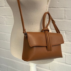 Tan Leather Clutch Bag Crossbody Bag, Tan Grab Bag, Wedding Bag, Women&#39;s Accessories, Bridesmaid Bag, Unusual Bag, Tan Party Bag