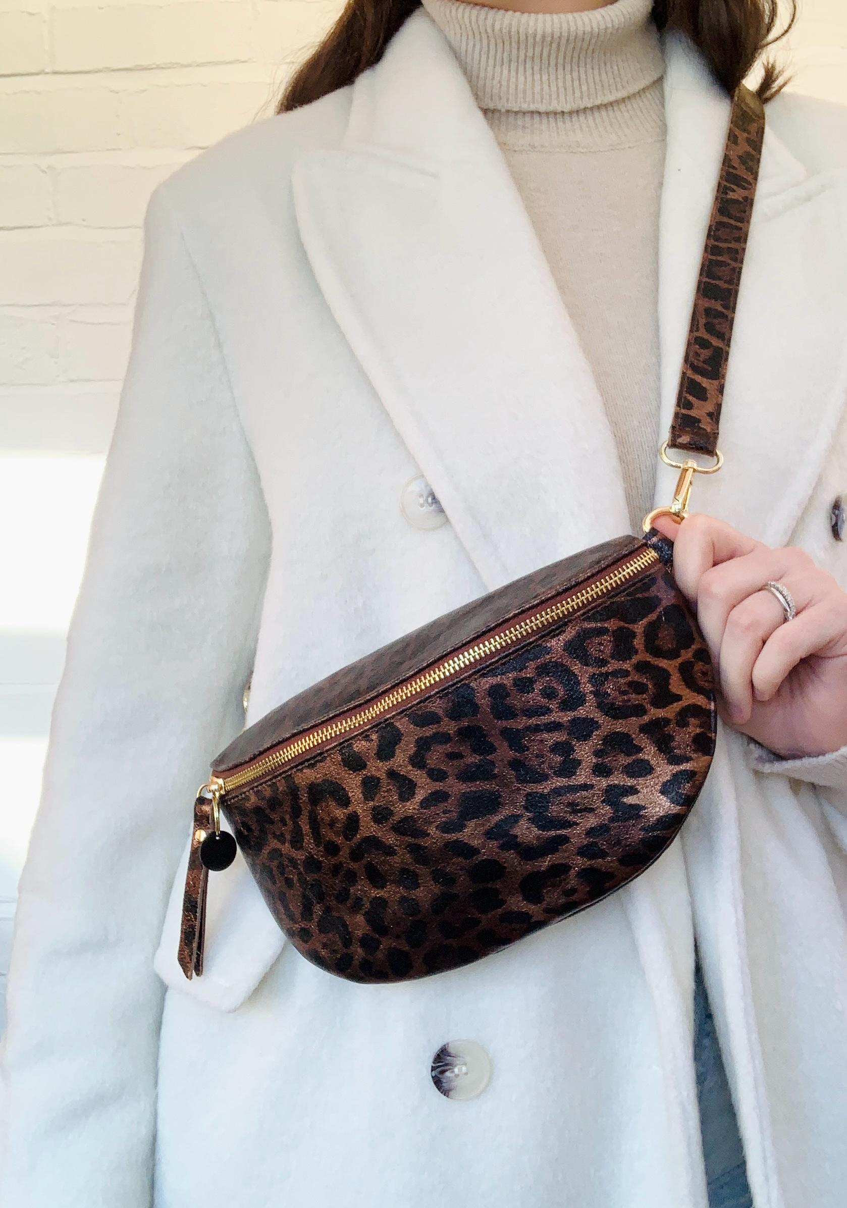 ショルダーバッグ・ポシェット DEINET HALF ROUND BELT BAG IN LEOPARD Leopard-Belt-Bag-Fanny-Pack-