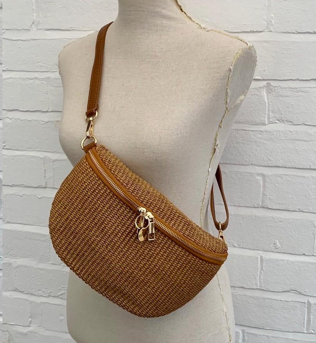 Rachel Raffia Bum Bag