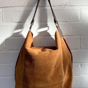 Wildleder Schultertasche, Wildleder Hobo Bag, Wildleder Hippy Tasche, Boho Tasche, Damen Wildleder Handtasche, Reisetasche