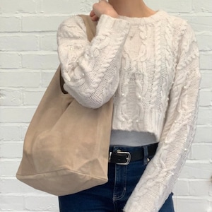Wildleder Umhängetasche zahlreiche Farben, Wildleder Hobo Tasche, Wildleder Hippy Tasche, Wildleder Slouchy Tasche, helle Tasche, Damen Wildleder Handtasche mit Geldbeutel
