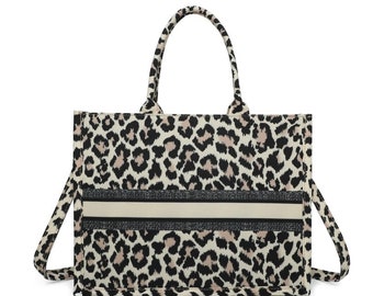 Leopard Shopper Bag, Oversized Shopper, Bag For Life Shopping Bag, Mum Bag, Valentines Gift For Her, Funky Bag, Uni Bag, Night Away Bag,