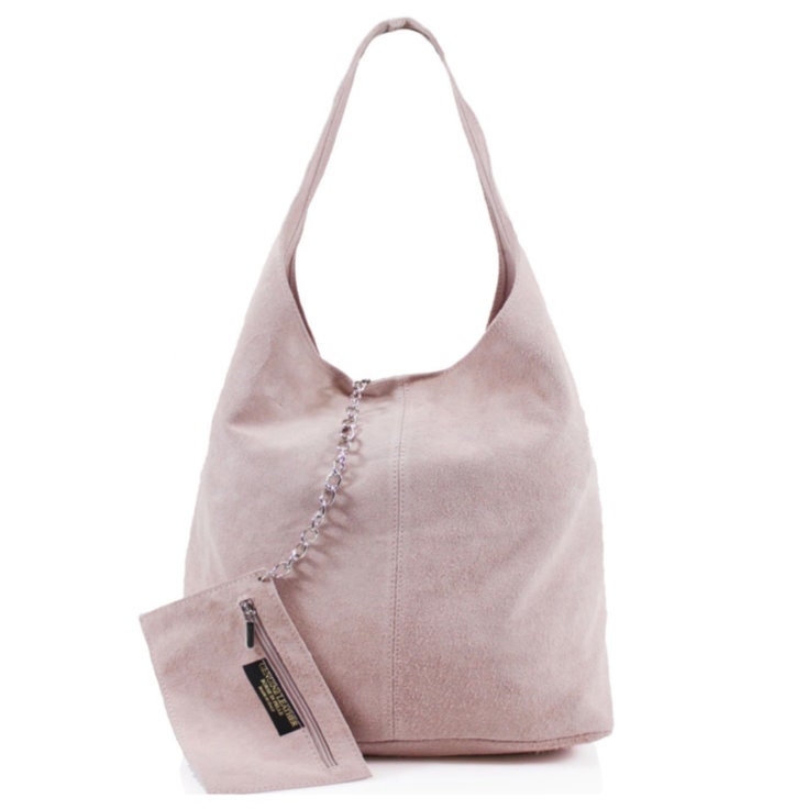 Vtg VAN ELI Suede & Leather Brown Cul-de-Sac Large BOHO Shoulder Bag
