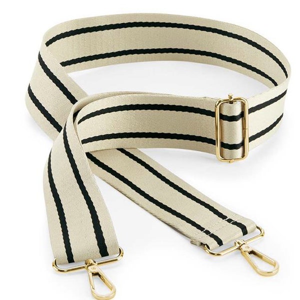 Stripy Replacement Bag Strap, Stripy Bag Strap, Thick Bag Strap, Canvas Strap, Camera Strap, Stylish Bag Strap