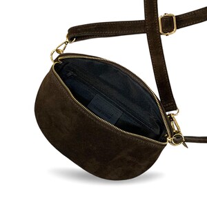 Brown Suede Bum Bag - Suede Fanny Pack - Bonnie image 5