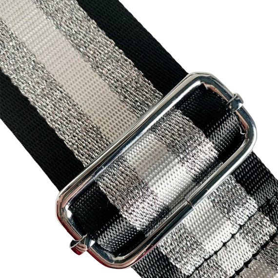 Wide Purse Strap Adjustable Replacement Crossbody Bag Strap Silver Hardware  Shoulder Straps for Canvas Tote Handbags