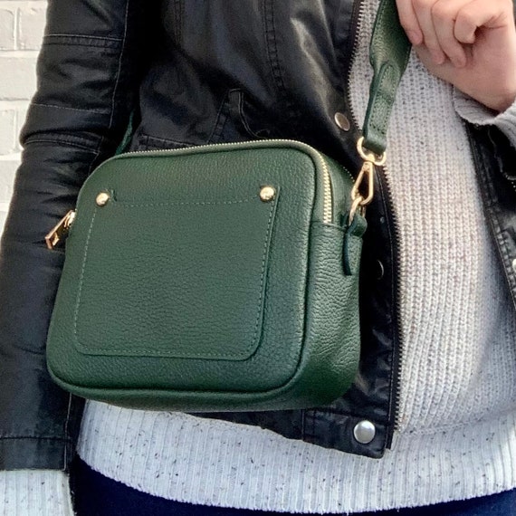 Dark Green Leather Crossbody Bag, Camera Bag, Wedding Bag, Bridesmaid Gift, Bridesmaid Bag, Leather Handbag, 3rd Anniversary Gift - Etsy Dark Green Leather Crossbody Bag, Camera Bag, Wedding Bag, Bridesmaid Gift, Bridesmaid Bag, Leather Handbag, 3rd Anniversary Gift - Etsy