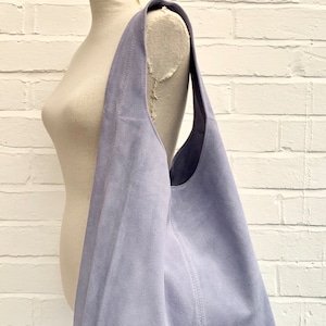 Sac à bandoulière en daim de nombreuses couleurs, sac hobo en daim, sac hippie en daim, sac souple en daim, sac lumineux, sac à main en daim pour femme avec sac à main