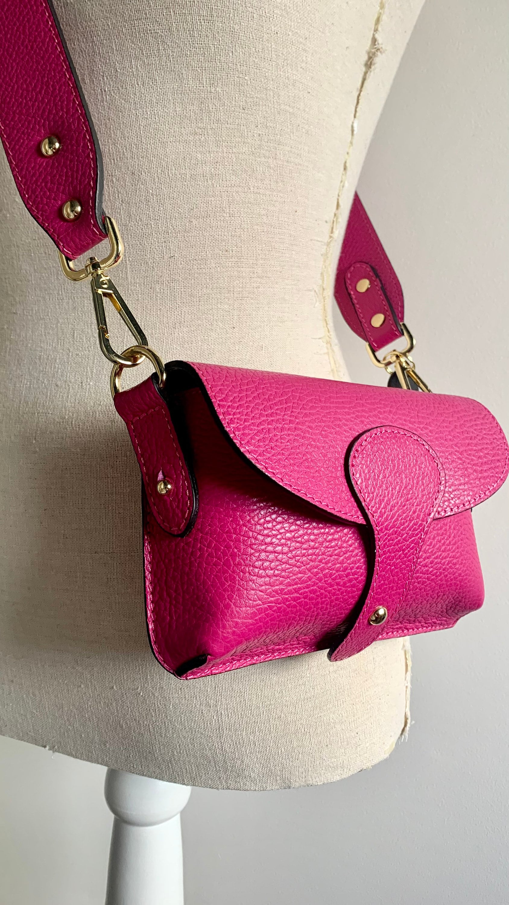 Pink Leather Bag 