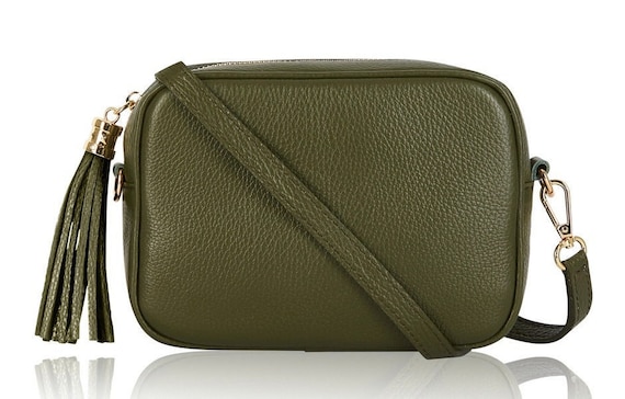 Vali Crossbody Handbag - Biscay Green Leather Tangle Tales Print
