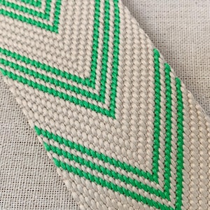 Grüne Canvas Taschengurt, Ersatz Taschengurt, Streifen Druck Taschengurt, Verstellbarer Handtaschen Gurt, Taschengurt Silber Hardware