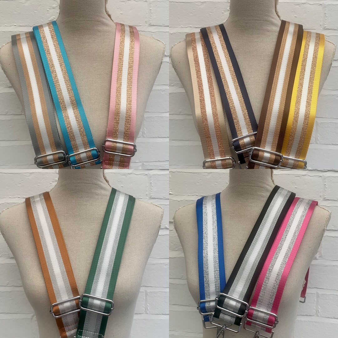 Bag Strap Numerous Colours With Silver Hardware, Replacement Bag Strap