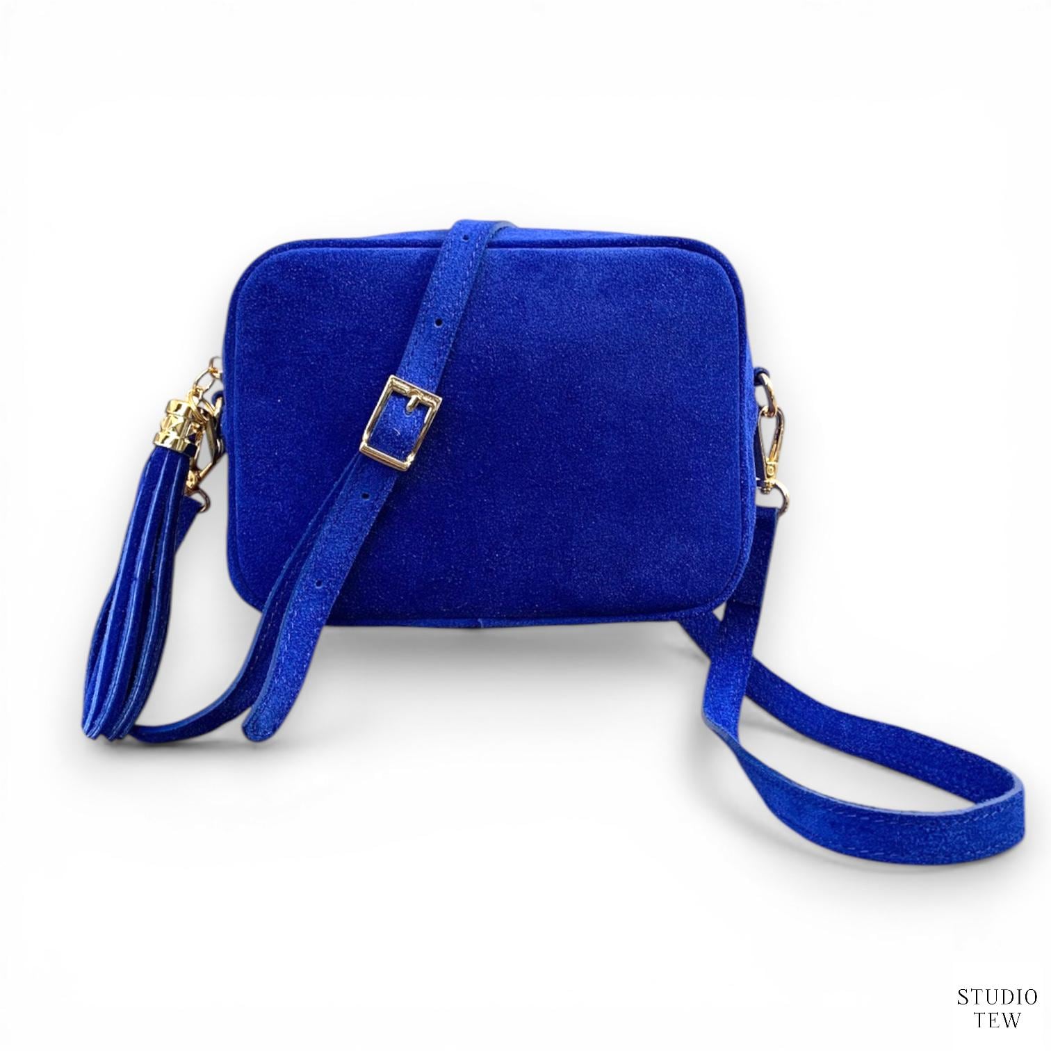 Royal blue leather bag - Etsy 日本
