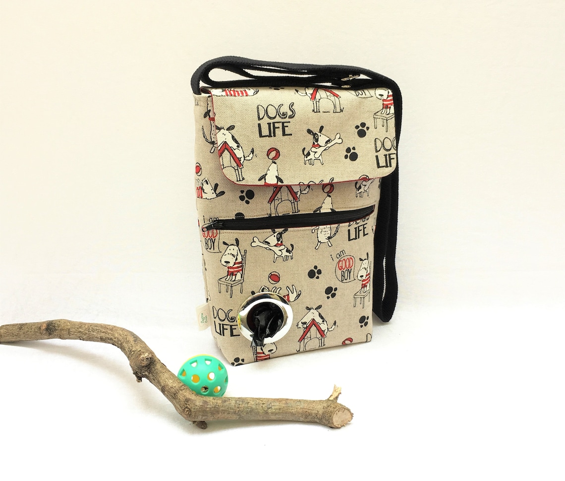 Dog walkers bag dog lovers gift dog walking bag with poo bag Etsy