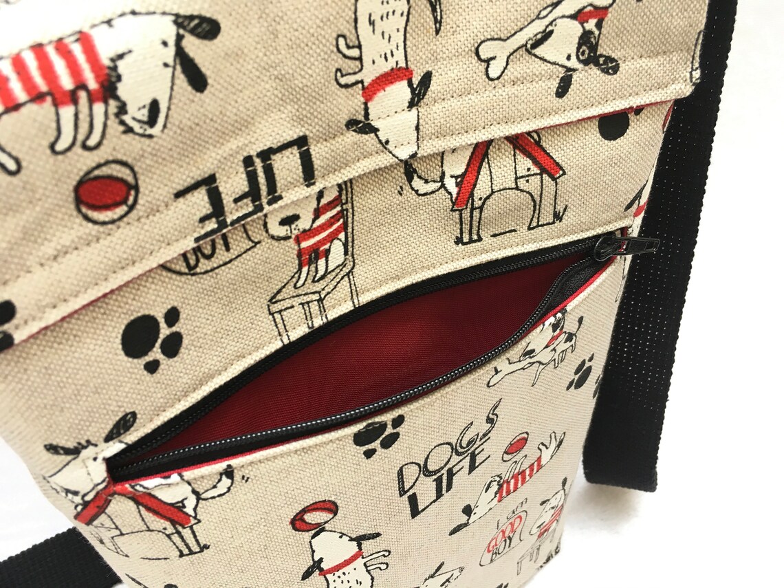 Dog walkers bag dog lovers gift dog walking bag with poo bag Etsy