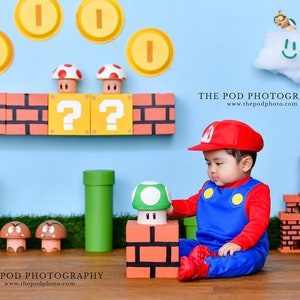 Super Mario Brothers Digital Backdrop