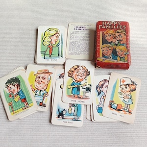 Carte da gioco Happy Families, Famiglie felici, giochi di carte