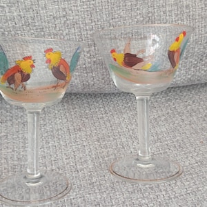Cocktail glasses,   Dorflinger glasses, Martini glasses, Honesdale glasses, 1930s barware