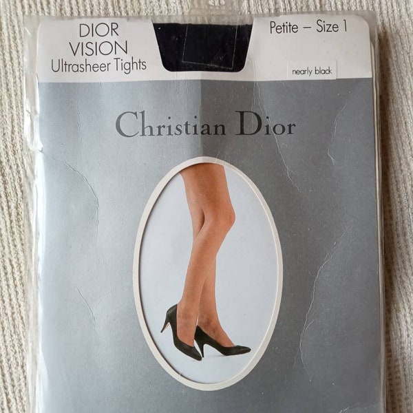 Christian Dior nearly black tights, Petite tights