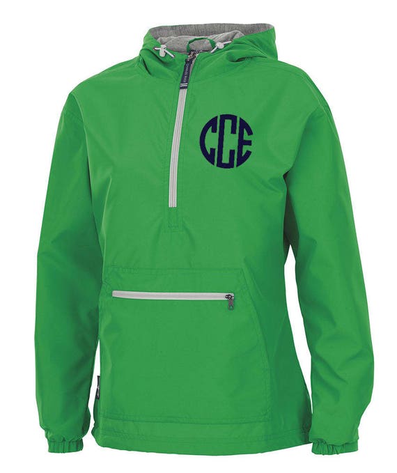 Monogrammed raincoat top