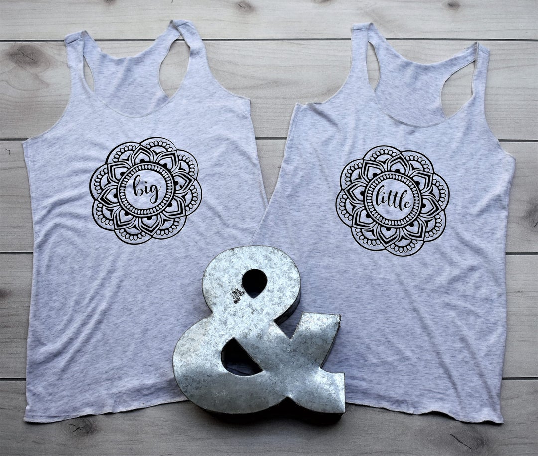 Big Little Reveal, Big Little Mandala Tank, Big Little Tank Top, Big