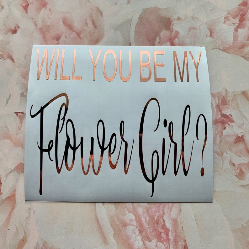 Will you be my Bridesmaid Proposal Box DECAL ONLY