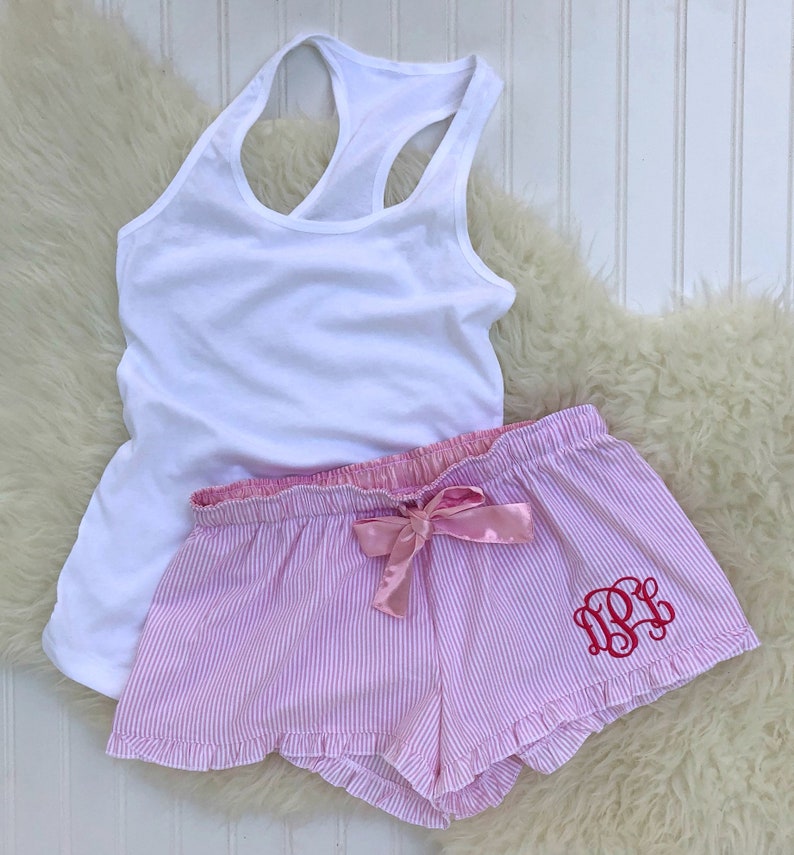 bridesmaid shorts pj set