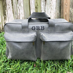 Mens Weekender Bag/ Personalized Duffel Bag/ Monogrammed Groomsmen Gift/ Groom Gift /Gift For Best Man /Christmas Gift for Men ft