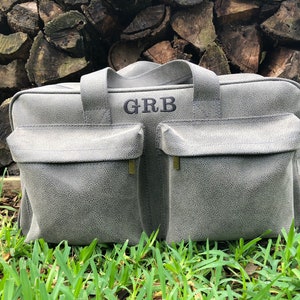 Mens Weekender Bag/ Personalized Duffel Bag/ Monogrammed Groomsmen Gift/ Groom Gift /Gift For Best Man /Christmas Gift for Men ft