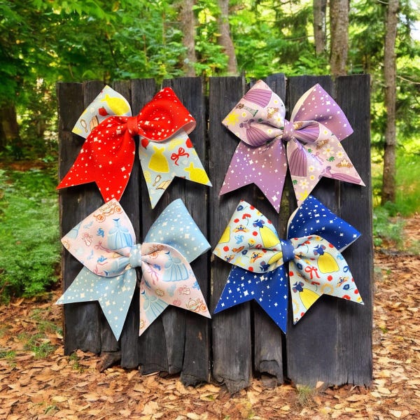 Lazos de princesa, lazo de Blancanieves, accesorio para el cabello de Rapunzel, lazo de Cenicienta, diadema de Bella, regalo de princesa