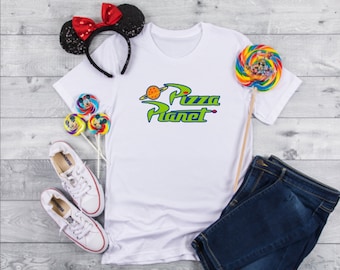 Pizza-Planet, Spielzeug Geschichte Shirt, Sublimation, Herren/Frau Grafik t-Shirt