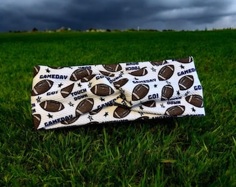 Stretchy Football Headband, Sporty Hair Accessory, Team Spirit Headwrap, Fitness Headwear
