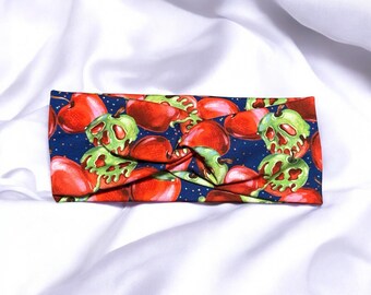 Snow White Poison Apple Stretchy Headband • Fairy Tale Headpiece • Disney Accessory • Princess Costume • Gift