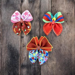 Mulan Warrior Princess Hair Bows, Disney Princess Hair Accessories, Girls Hair Clips, Mulan Inspired Gift
