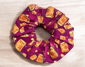 Tangled Lanterns Scrunchie • Hair Accessory • Women's Hair Tie • Lantern Patterned Scrunchie • Unique Gift for Her