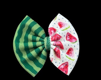 6x Wassermelonen-Haarspangen Mit Schleife – Süße Haaraccessoires Für Frauen & Mädchen