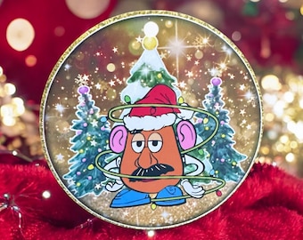 Handmade Mr. Potato Head Christmas Ornament, Personalized Holiday Tree Decor, Custom Ornament, Unique Christmas Gift