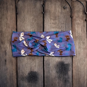 Serre-tête Ice Friends, serre-tête torsadé La Reine des neiges Olaf Sven Bruni, serre-tête doux et extensible, accessoires princesse Disney