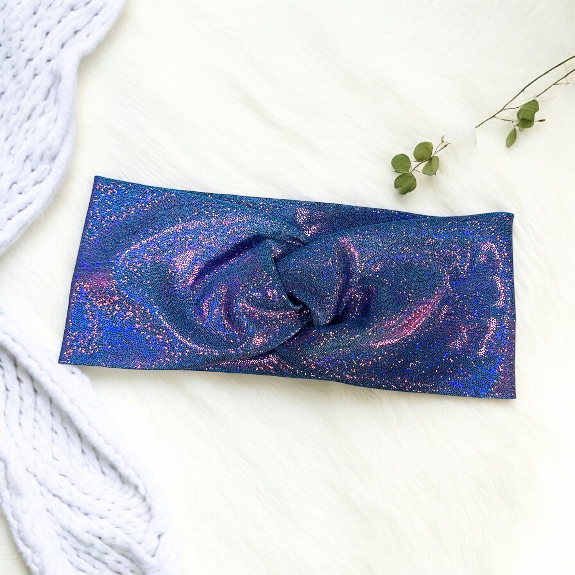 CIEHER Glitzer-Haarbänder Für Damen & Mädchen - Blauer Haarschmuck