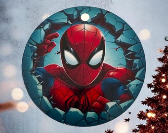 Personalisierte Superhelden Weihnachtsverzierung, Handgefertigte Helden Baumdekoration, Benutzerdefinierte Comic Fan Geschenk