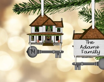 First Home ornament; first house; MDF material, personalized Christmas ornament; gift for new homeowners; realtor gifts,Christmas