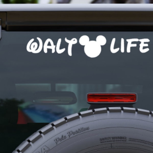 Walt Life Sticker for Car, Mickey Decal for Car,  disney Sticker, gift for disney lover