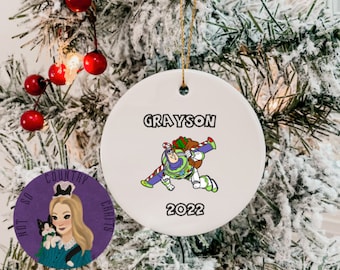 buzz lightyear Christmas ornament, Toy story Christmas ornament; personalized; gift for Disney lover
