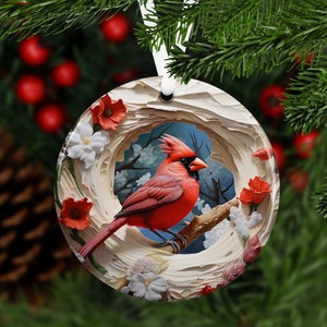 Handgemachte personalisierte Kardinal Weihnachtsverzierung, kundenspezifische Metallfeiertags-Dekor