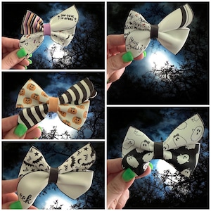 Hair Bows for Halloween, Glow-in-the-Dark Hair Accessories, Kids Costume Hair Clips, Fun Party Favor