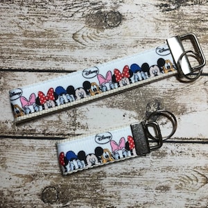 Mickey and friends key fob, wristet, key chain