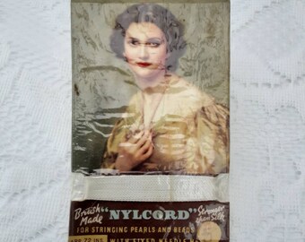 Vintage 1920/'s 1930/'s Braided Bead Cord *Japan Silk* Scrapbooking Arts Crafts Collectible