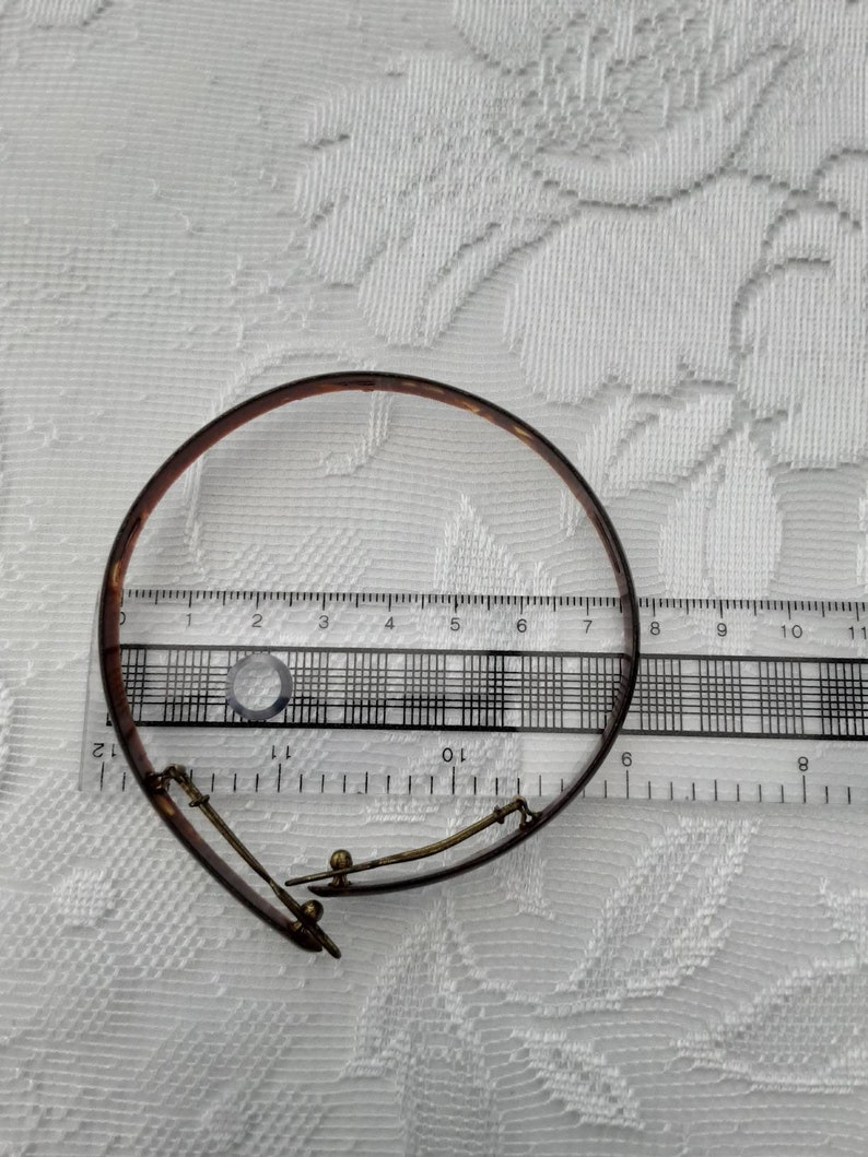 Mid Century Tortoiseshell Coloured Bun Holder Hair Accessory 1950s Original Vintage