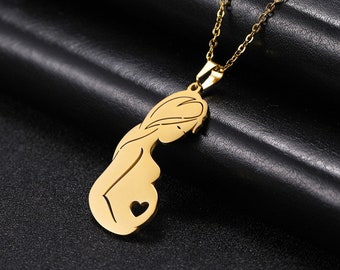 Pregnant Necklace - Etsy